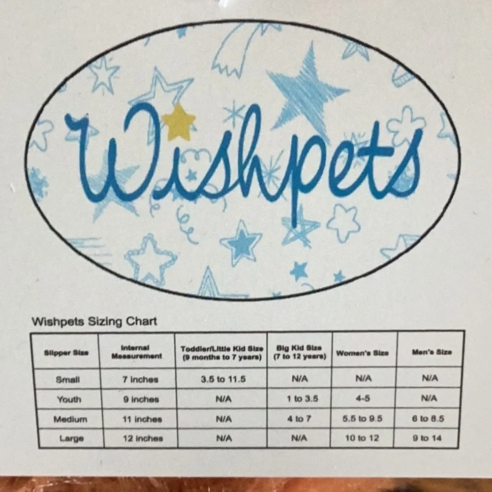 Wishpets Big Foot Slippers